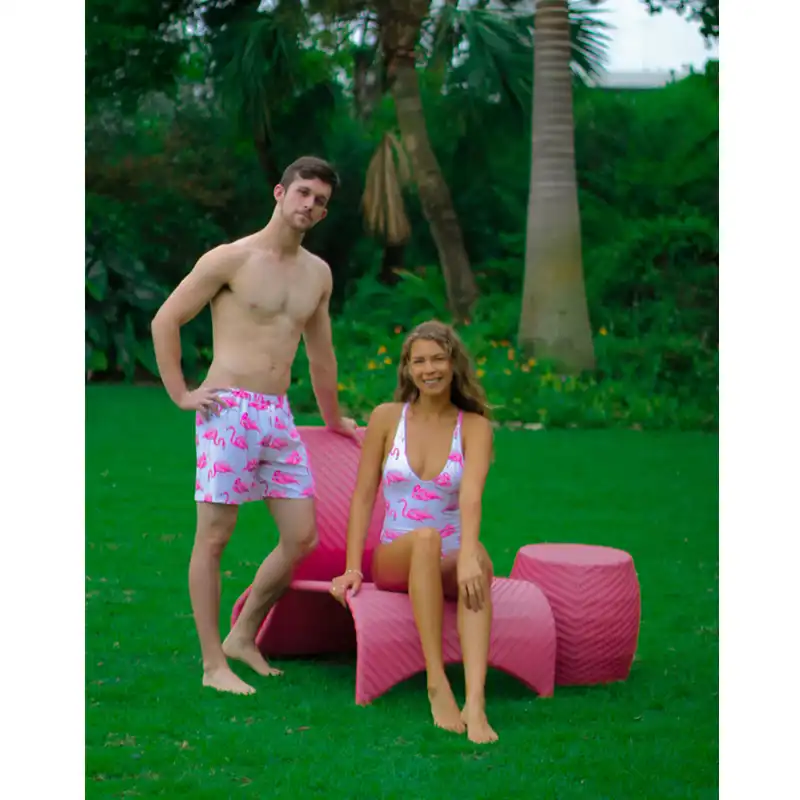 boys flamingo bathing suit