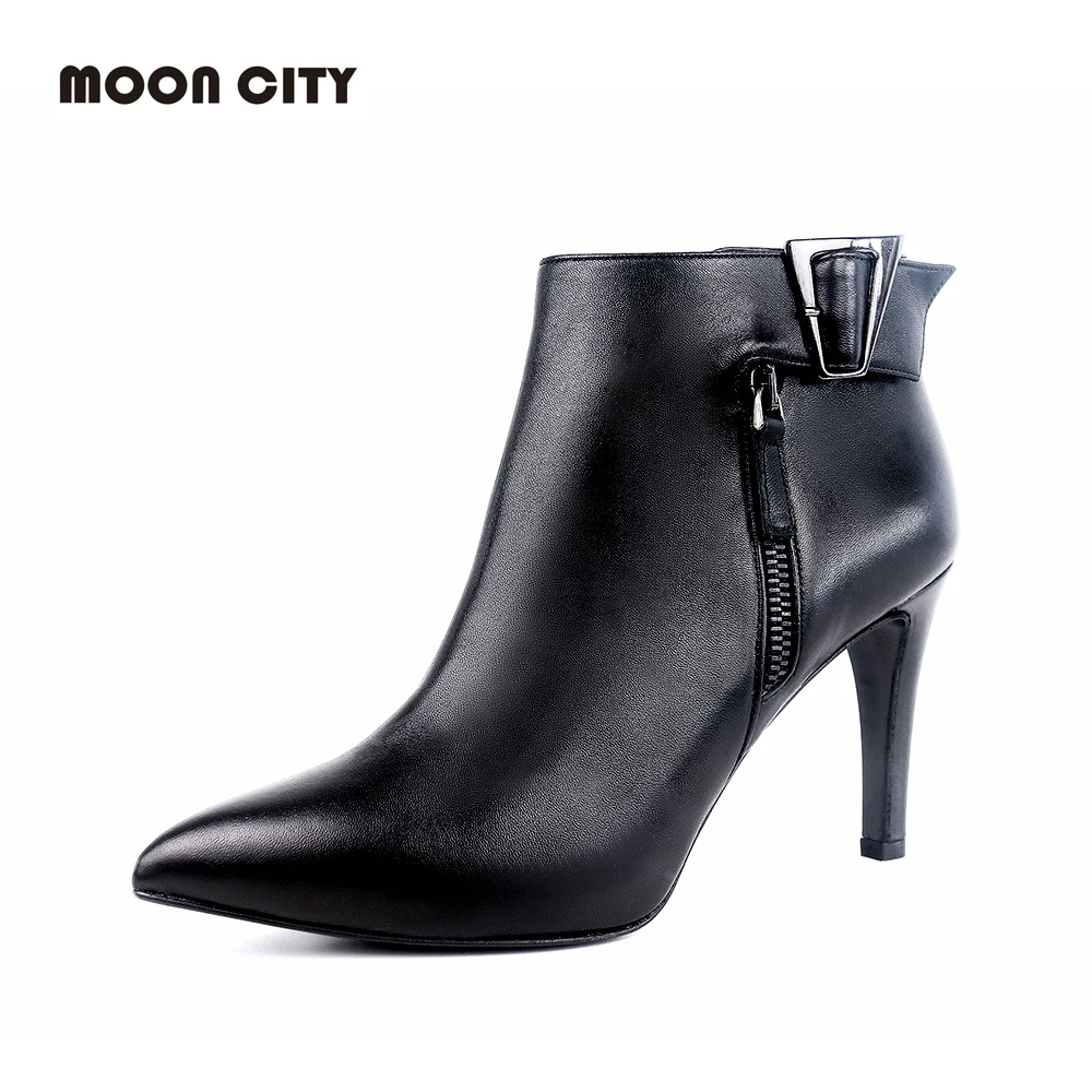 Thin Heels Pumps Spring Autumn Stiletto Thin High Heels Pointed Toe PU Leather Zipper Style Sexy Ankle Women Boots Shoes 
Thin Heels Pumps Spring Autumn Stiletto Thin High Heels Pointed Toe PU Leather Zipper Style Sexy Ankle Women Boots Shoes