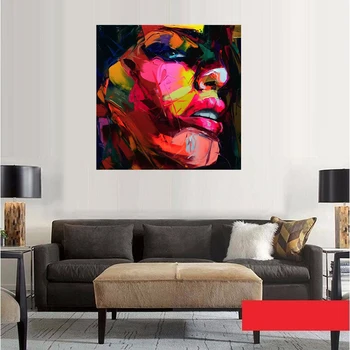 Custom Abstract Face Canvas oil painting colorful knife painting For modern home Living Room Office Hotel decoration
Custom Abstract Face Canvas oil painting colorful knife painting For modern home Living Room Office Hotel decoration