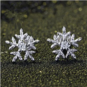 LUKENI Fashion 925 Sterling Silver Earrings For Women Party Accessories Top Quality Crystal CZ Snowflake Girl Stud Earrings Lady
LUKENI Fashion 925 Sterling Silver Earrings For Women Party Accessories Top Quality Crystal CZ Snowflake Girl Stud Earrings Lady