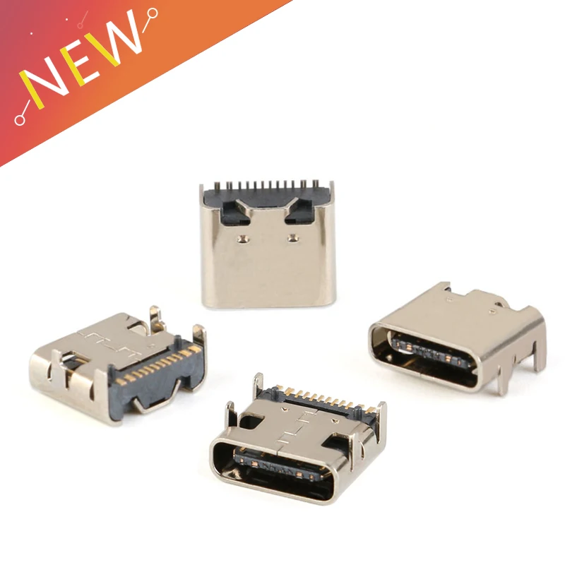 5Pcs USB 3.1 Type-C 16pin female connector For Mobile Phone Charging port Charging Socket Tow feet plug
5Pcs USB 3.1 Type-C 16pin female connector For Mobile Phone Charging port Charging Socket Tow feet plug