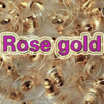 Rose gold earring jackets for studs stopper earring backs in rose gold 11x7mm, 500pcs
Rose gold earring jackets for studs stopper earring backs in rose gold 11x7mm, 500pcs