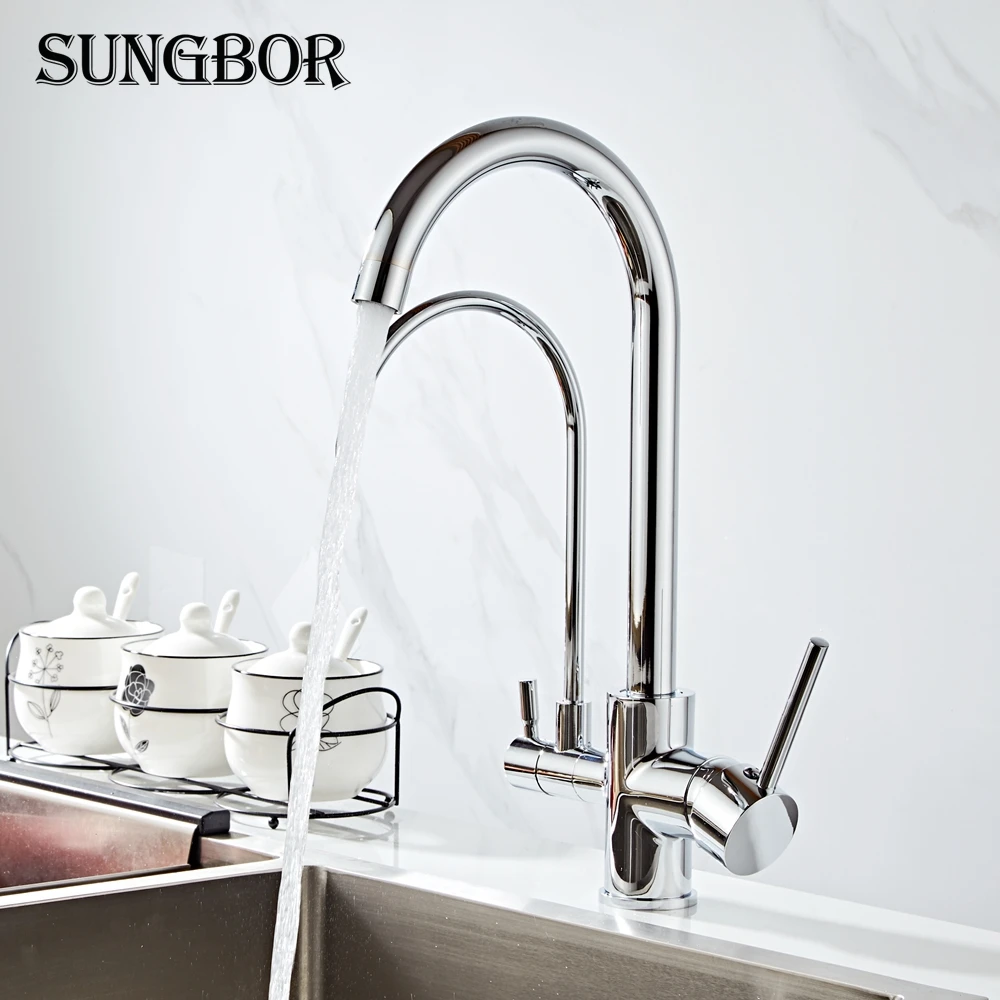 Filter Kitchen Faucets Mixer Tap 360 Rotation with Water Filter Features Mixer Tap Crane For Kitchen torneira da cozinha CF-0176
Filter Kitchen Faucets Mixer Tap 360 Rotation with Water Filter Features Mixer Tap Crane For Kitchen torneira da cozinha CF-0176