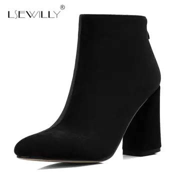 Lsewilly Women Ankle Boots Pointed Toe Fashion Band Shoes Woman Black Square High Heel Ladies Boots Footwear Size 34-43 S658
Lsewilly Women Ankle Boots Pointed Toe Fashion Band Shoes Woman Black Square High Heel Ladies Boots Footwear Size 34-43 S658