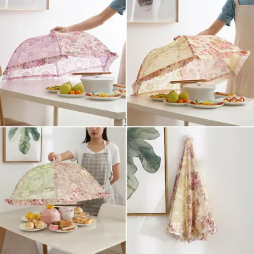 Fashion Floral Folding Table Cover Food Umbrella Cover Fly Mosquito-Mesh Screen Net for Picnic Kitchen Cookouts 
Fashion Floral Folding Table Cover Food Umbrella Cover Fly Mosquito-Mesh Screen Net for Picnic Kitchen Cookouts