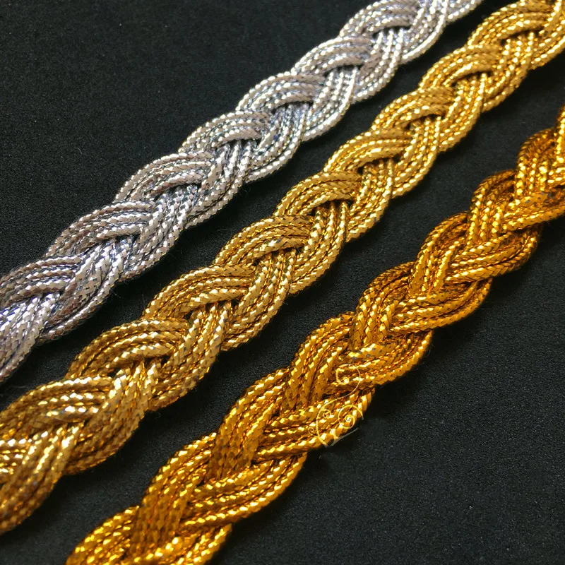 Gold Rope Tie up Cord Lace String 13 Yds Braided Band Crochet Accessories Trims Vintage Cosplay Costumes Appliqued Ribbons 1.1CM
Gold Rope Tie up Cord Lace String 13 Yds Braided Band Crochet Accessories Trims Vintage Cosplay Costumes Appliqued Ribbons 1.1CM