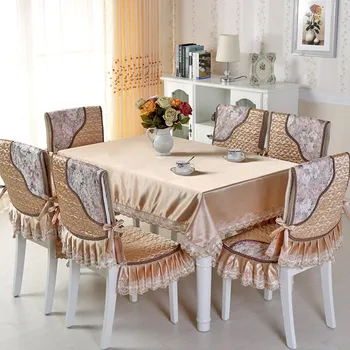 9pcs/set Pastoral Style Rectangle Table Cloth with Chair Covers Lace Edge Tablecloth for Wedding Dining Table Cover Tablecloths
9pcs/set Pastoral Style Rectangle Table Cloth with Chair Covers Lace Edge Tablecloth for Wedding Dining Table Cover Tablecloths