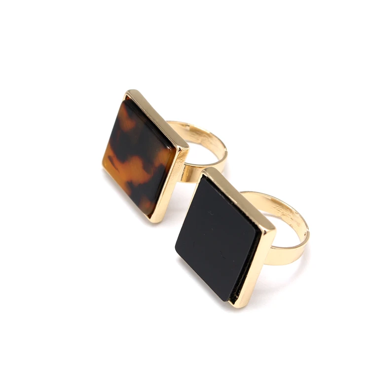 New Arrival Square Marble Stone Leopard Ring Hot Selling Size Adjustable Acrylic Square Shape Ring Women Fashion Jewelry
New Arrival Square Marble Stone Leopard Ring Hot Selling Size Adjustable Acrylic Square Shape Ring Women Fashion Jewelry