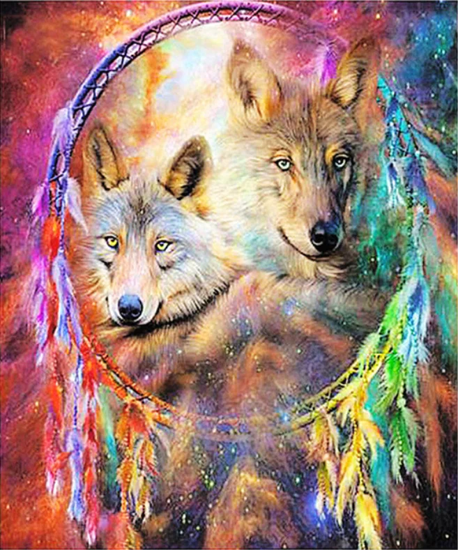 Full 5D DIY Diamond Painting Animal Wolf Diamond Embroidery Cross Stitch Embroidery Crafts Decoration gift
Full 5D DIY Diamond Painting Animal Wolf Diamond Embroidery Cross Stitch Embroidery Crafts Decoration gift