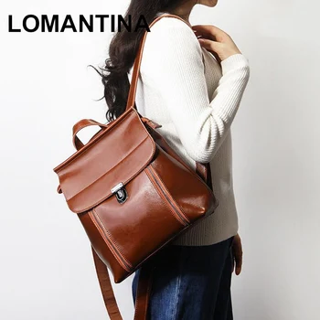 New Winter Preppy Style Genuine Leather Backpacks Women Bags Ladies Brand Backpack Oil Wax Leather Vintage School Bags
New Winter Preppy Style Genuine Leather Backpacks Women Bags Ladies Brand Backpack Oil Wax Leather Vintage School Bags
