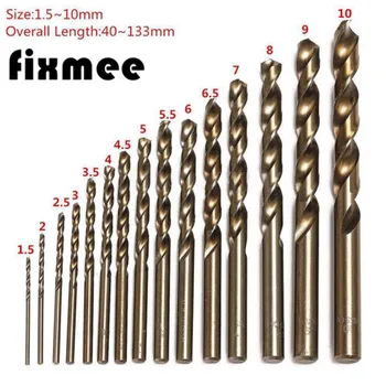 15pcs/Set Twist Drill Bit Set Saw Set HSS High Steel Drill Woodworkin Tool 1.5-10mm For Cordless Screwdriver
15pcs/Set Twist Drill Bit Set Saw Set HSS High Steel Drill Woodworkin Tool 1.5-10mm For Cordless Screwdriver