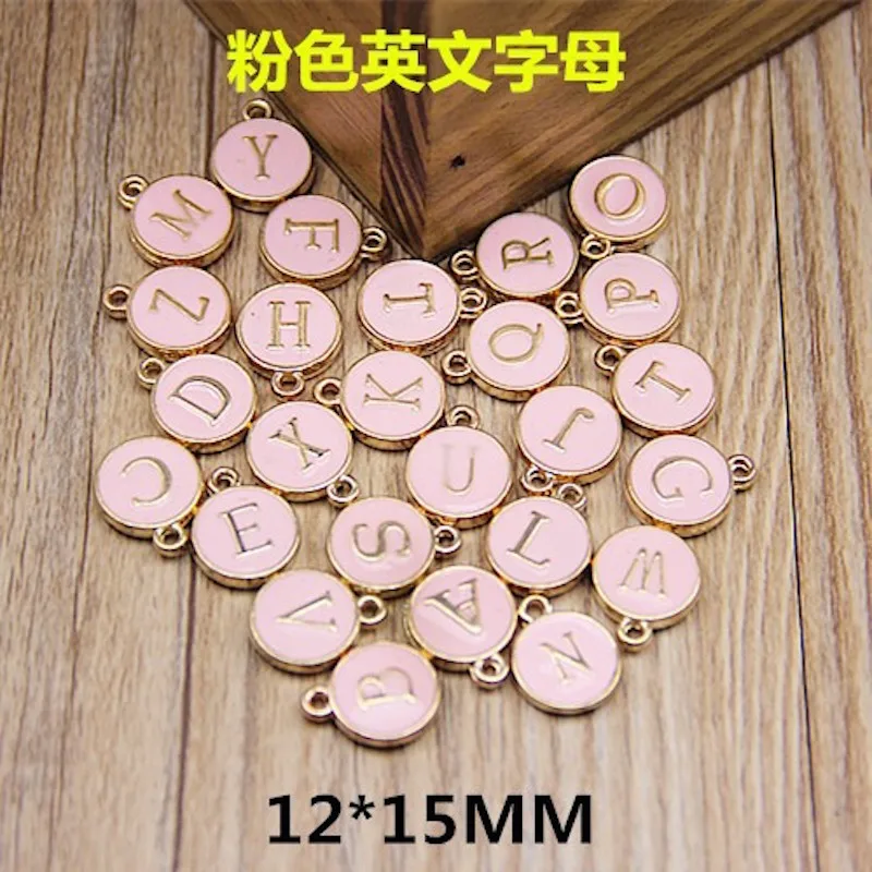 10pcs/lot double side round Gold Disc Charm Pendant Alphabet A-Z Letter Tag Enamel Alloy 3 different color Jewelry accessories
10pcs/lot double side round Gold Disc Charm Pendant Alphabet A-Z Letter Tag Enamel Alloy 3 different color Jewelry accessories
