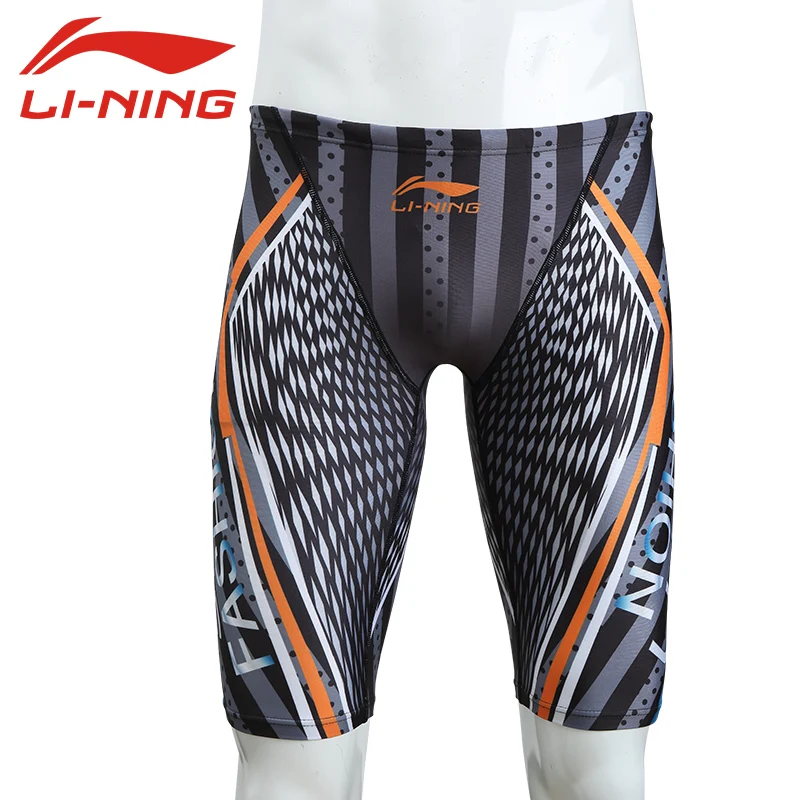 Новинка LI-NING профессиональные мужские плавательные трусы одежда для плавания