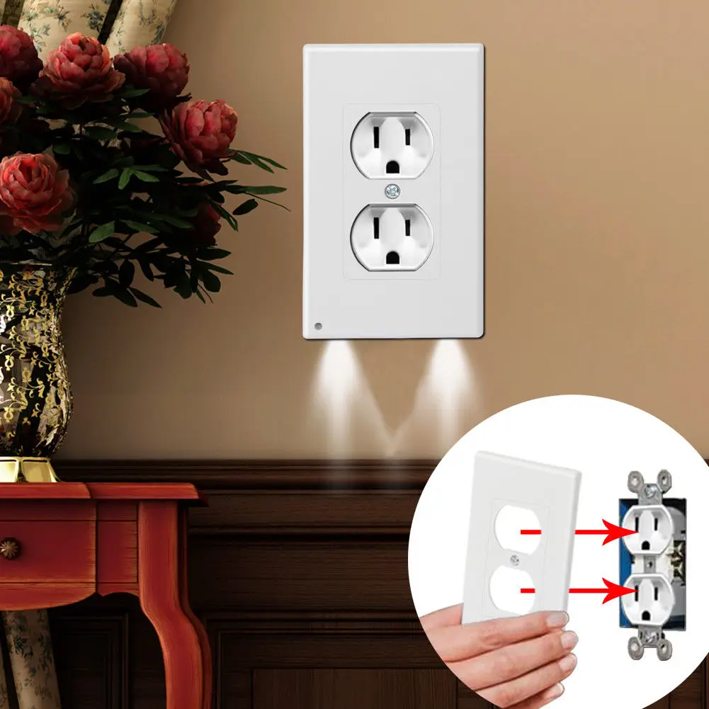 2Pcs/Lot Duplex Night Angel Light Sensor LED Plug Cover Wall Outlet Coverplate for Bedroom Living Room Aisle Night Lights
2Pcs/Lot Duplex Night Angel Light Sensor LED Plug Cover Wall Outlet Coverplate for Bedroom Living Room Aisle Night Lights