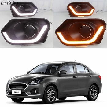 Car flashing 1pair ABS Car DRL Lamp 12V LED Daytime Running Light Daylight For Suzuki Dzire 2017 2018 Yellow Turn Signal Relay
Car flashing 1pair ABS Car DRL Lamp 12V LED Daytime Running Light Daylight For Suzuki Dzire 2017 2018 Yellow Turn Signal Relay