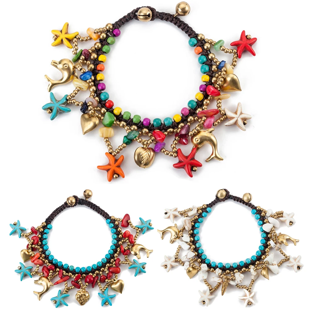 AMOURJOUX Statement Handmade 3 Colors Starfish Beads Multilayers Ceramic Stone Charm Bracelet Female Bohemia Bracelets For Women
AMOURJOUX Statement Handmade 3 Colors Starfish Beads Multilayers Ceramic Stone Charm Bracelet Female Bohemia Bracelets For Women