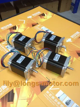 Free Ship 4pcs Nema 23 stepper motor 270 oz.in=1.9NM 3.0A, 4 leads, bopolar 23HS8430 For CNC Mill/Engave/Router LONGS-MOTOR
Free Ship 4pcs Nema 23 stepper motor 270 oz.in=1.9NM 3.0A, 4 leads, bopolar 23HS8430 For CNC Mill/Engave/Router LONGS-MOTOR