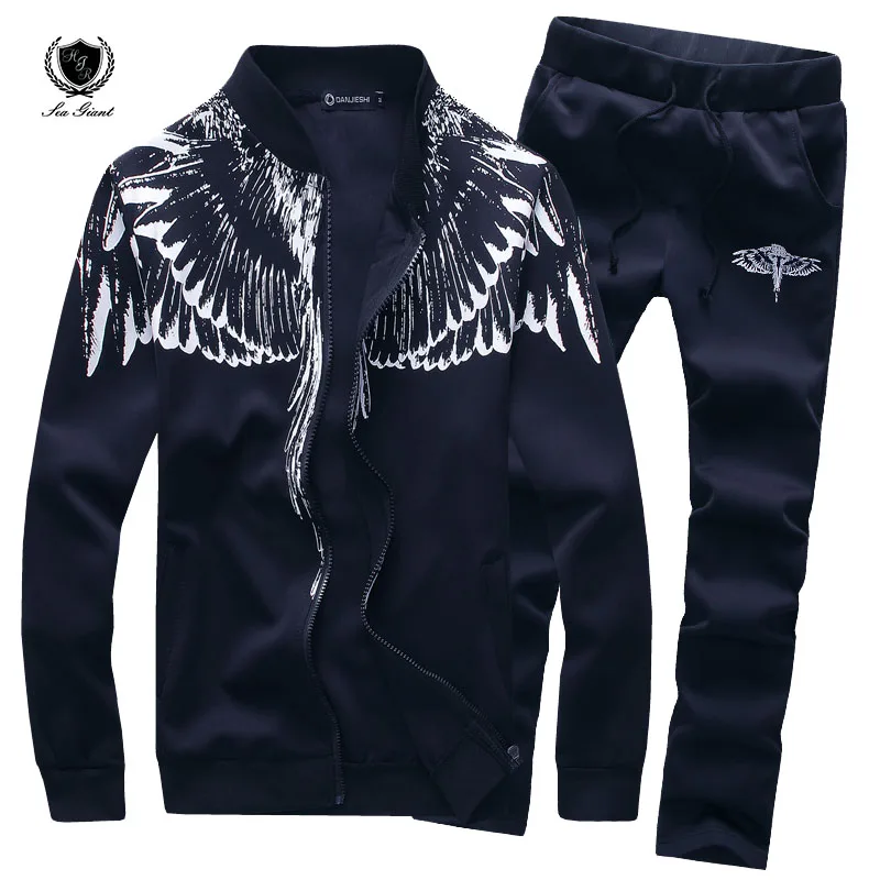 2019 Autumn Fashion Tracksuit Men's Angel Wings Printed Casual jackets+Pants Sportsman Wear Bosco Outwear Baseball jacket Sets
2019 Autumn Fashion Tracksuit Men's Angel Wings Printed Casual jackets+Pants Sportsman Wear Bosco Outwear Baseball jacket Sets