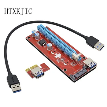 60cm USB 3.0 PCIe Riser Card PCI-E Express 1x to16x Extender Riser Card Adapter SATA 15Pin Power Supply for BTC Miner Machine
60cm USB 3.0 PCIe Riser Card PCI-E Express 1x to16x Extender Riser Card Adapter SATA 15Pin Power Supply for BTC Miner Machine