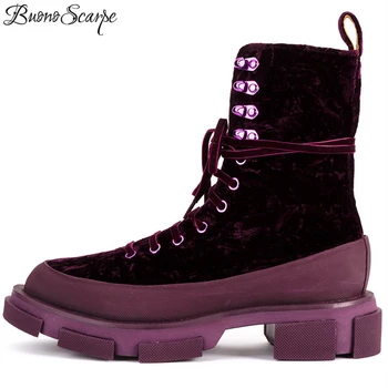 BuonoScarpe 2018 New Arrival Winter ThickHeel Boots British Style Lace Up Velvet Chic Boots Platform Heels Army Work Short Boots
BuonoScarpe 2018 New Arrival Winter ThickHeel Boots British Style Lace Up Velvet Chic Boots Platform Heels Army Work Short Boots