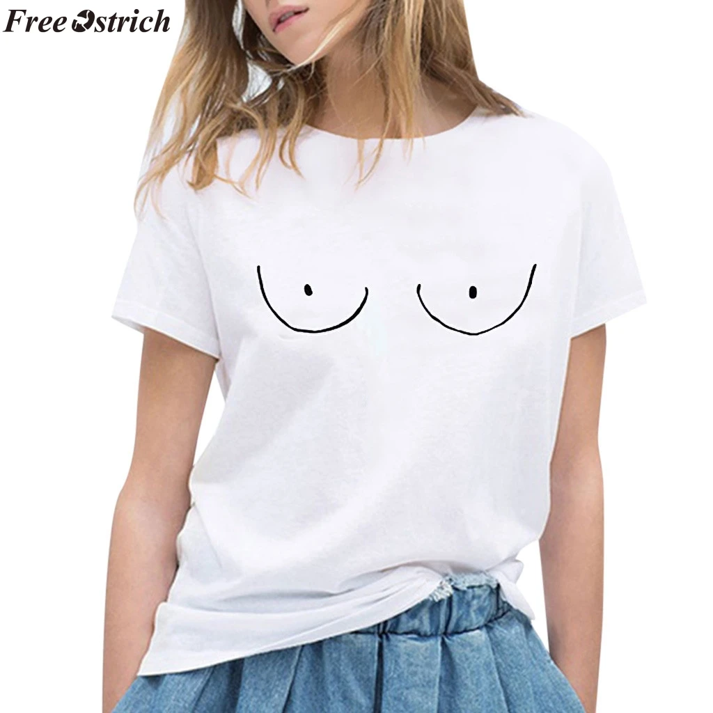 FREE OSTRICH women's simple smiley print O-neck T-shirt fashion Ladies casual basic short-sleeved T-shirt tops summer plus size
FREE OSTRICH women's simple smiley print O-neck T-shirt fashion Ladies casual basic short-sleeved T-shirt tops summer plus size