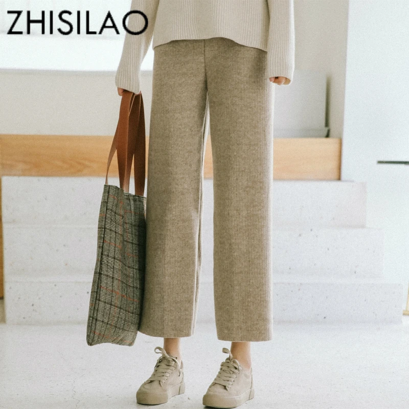 Autumn Spring 2019 Pants Vintage Trousers Wide Leg Woolen Pants Women Trousers Solid Casual Pantalon Mujer Sweatpants Chic
Autumn Spring 2019 Pants Vintage Trousers Wide Leg Woolen Pants Women Trousers Solid Casual Pantalon Mujer Sweatpants Chic