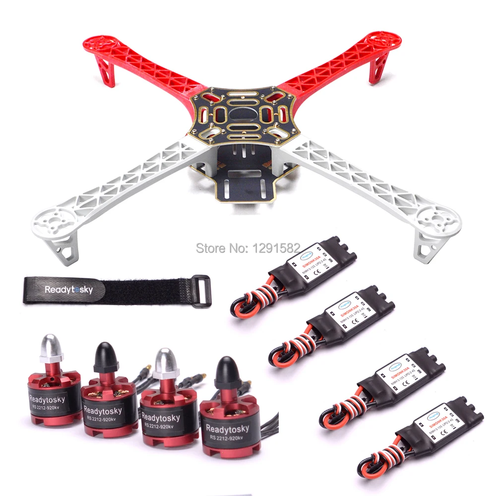 F450 450mm PCB Version Quadcopter Frame Kit 2212 920kv motor 30A simonk ESC For S500 Quadcopter FPV
F450 450mm PCB Version Quadcopter Frame Kit 2212 920kv motor 30A simonk ESC For S500 Quadcopter FPV