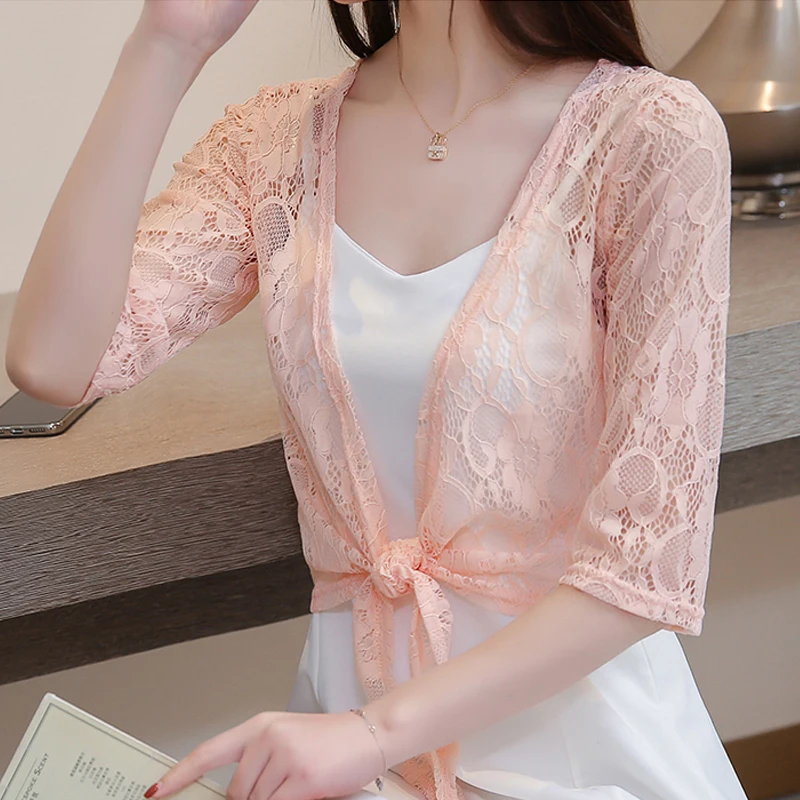 2019 New Casual Chiffon Kimono Femme Cardigan Shirt Mesh Shirt Transparent 1/2 Sleeve Short Blouse Pink White Chemise Femme Tops
2019 New Casual Chiffon Kimono Femme Cardigan Shirt Mesh Shirt Transparent 1/2 Sleeve Short Blouse Pink White Chemise Femme Tops