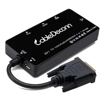 DVI to VGA DVI HDMI Adapter Converter 1080P Support Three Monitors Display Simultaneously for Computers HDTV DVI Adapter
DVI to VGA DVI HDMI Adapter Converter 1080P Support Three Monitors Display Simultaneously for Computers HDTV DVI Adapter