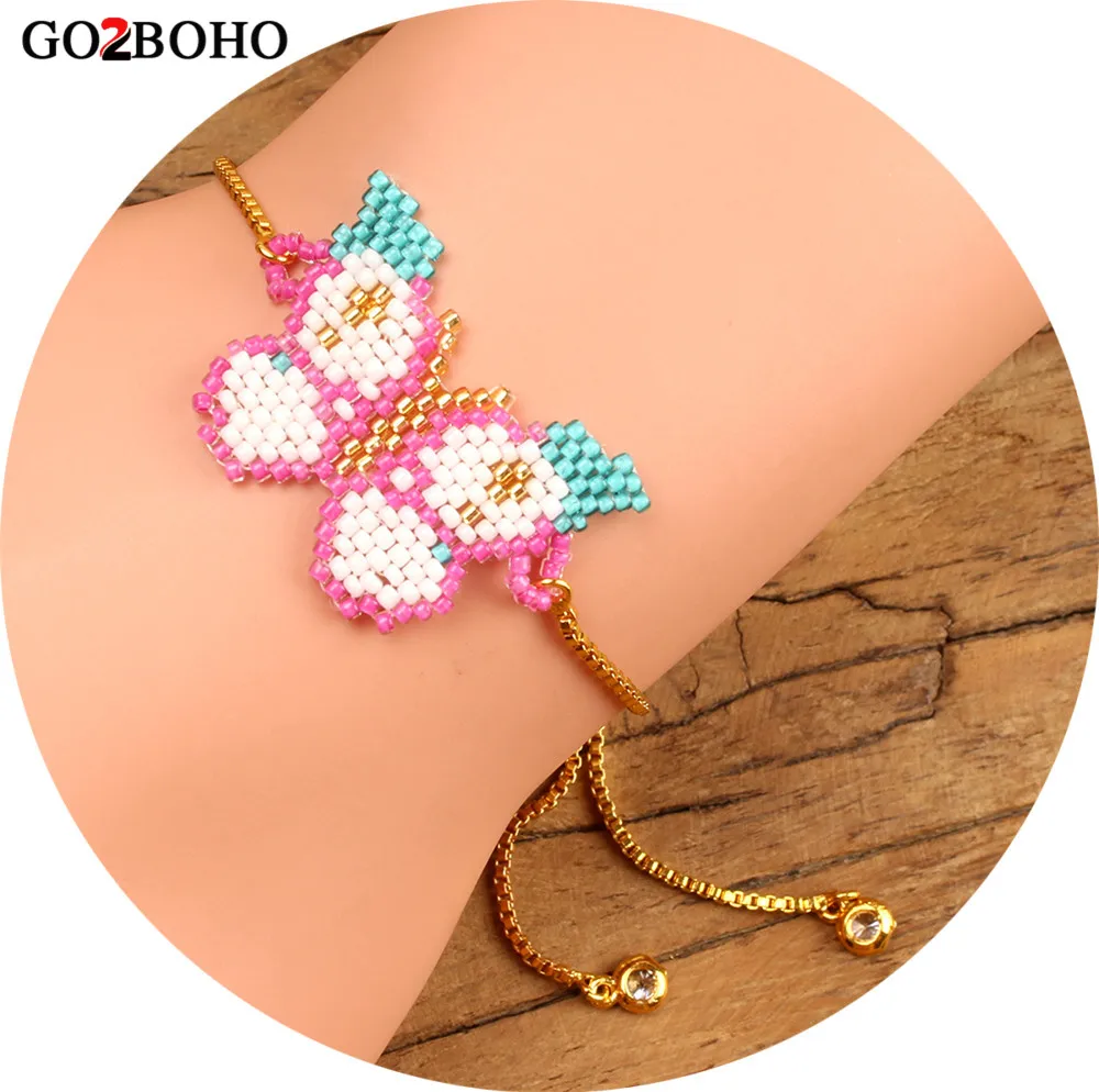 Go2boho Drop-shipping Adjsutable Bracelets MIYUKI Seed Beads Braided Bracelet Butterfly Gold Color Women Child Friendship Gifts
Go2boho Drop-shipping Adjsutable Bracelets MIYUKI Seed Beads Braided Bracelet Butterfly Gold Color Women Child Friendship Gifts