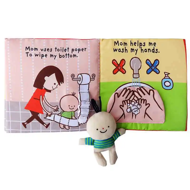 New Baby Early Learning Soft Cloth Books Animal Embroidery Go To The Toilet Take A Shower Baby Learning Education Readings
New Baby Early Learning Soft Cloth Books Animal Embroidery Go To The Toilet Take A Shower Baby Learning Education Readings