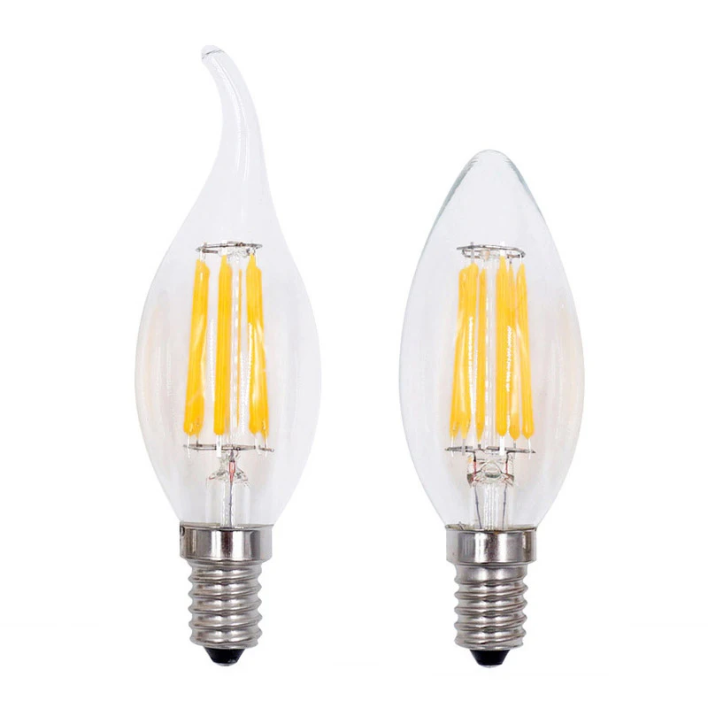 LED Filament Candle Light Bulb E27 220V 2W 4W 6W C35 Edison Bulb Retro Antique Vintage Style Cold White Warm White Lamp
LED Filament Candle Light Bulb E27 220V 2W 4W 6W C35 Edison Bulb Retro Antique Vintage Style Cold White Warm White Lamp