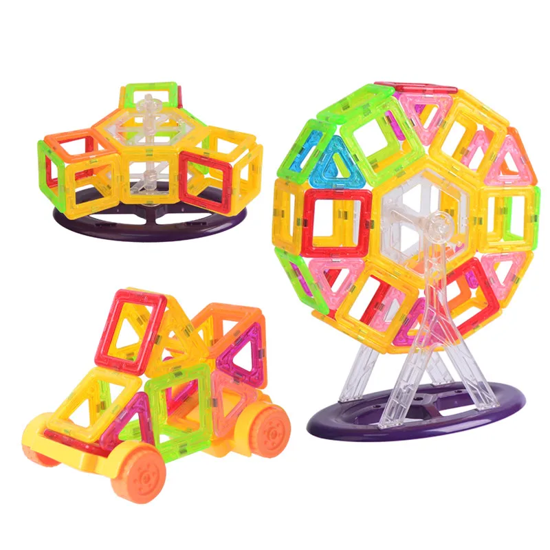 Mini Magnetic Plastic Building Blocks Toy