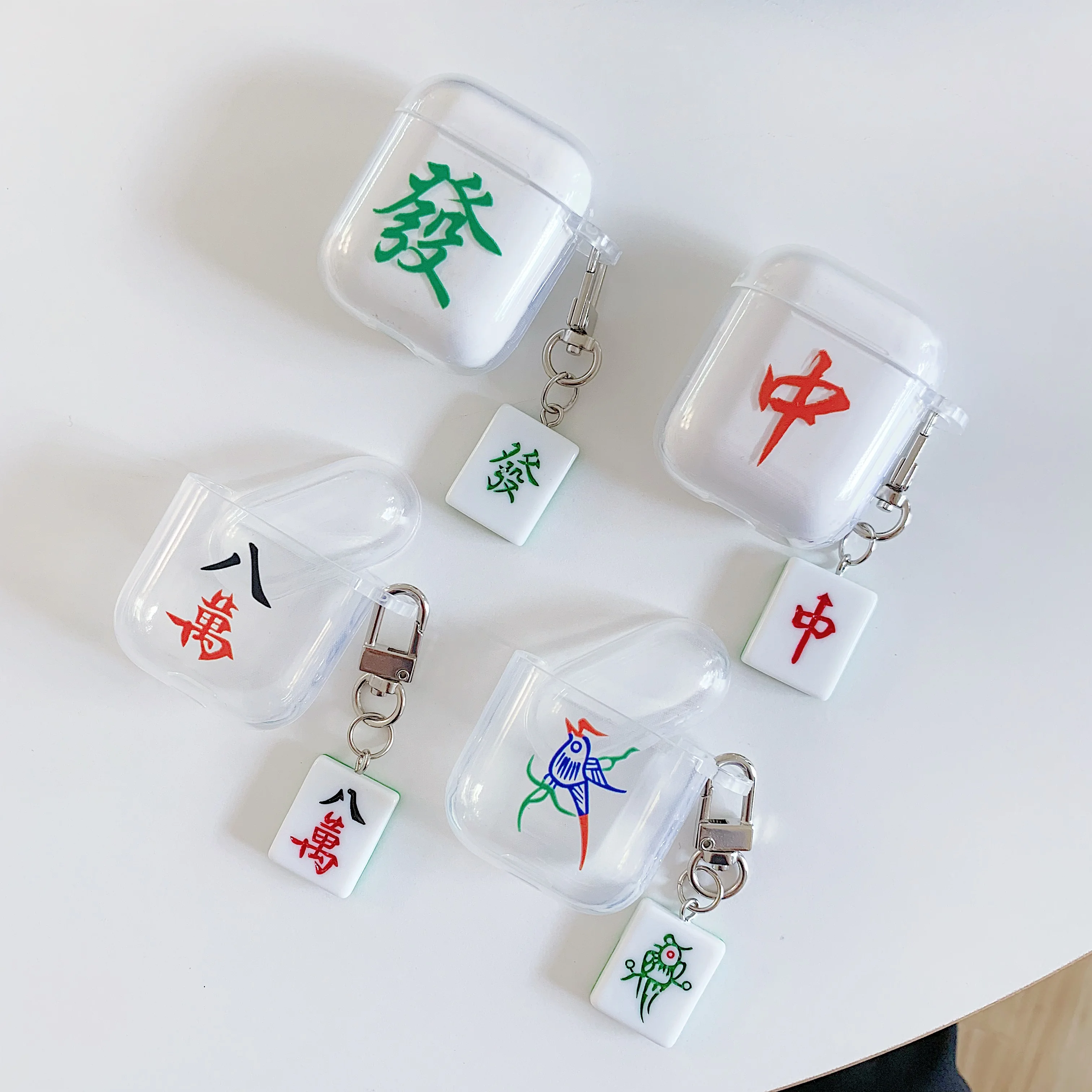 Cute Mahjong Pendant Decorative Wireless Bluetooth Earphone Case For Apple AirPods Silicone Charging lucency
Cute Mahjong Pendant Decorative Wireless Bluetooth Earphone Case For Apple AirPods Silicone Charging lucency
