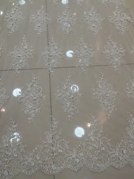 Z-han1193 African lace fabrics high quality with beads/5 Yards/lot Embroidered African Bridal tulle lace
Z-han1193 African lace fabrics high quality with beads/5 Yards/lot Embroidered African Bridal tulle lace