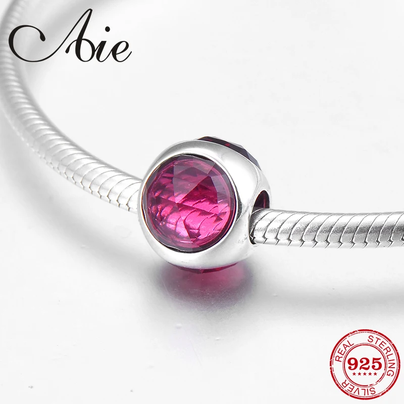 2018 Charming 925 Sterling Silver deep pink sparkling CZ fine round Beads Fit Original Pandora Charm Bracelet Jewelry making
2018 Charming 925 Sterling Silver deep pink sparkling CZ fine round Beads Fit Original Pandora Charm Bracelet Jewelry making
