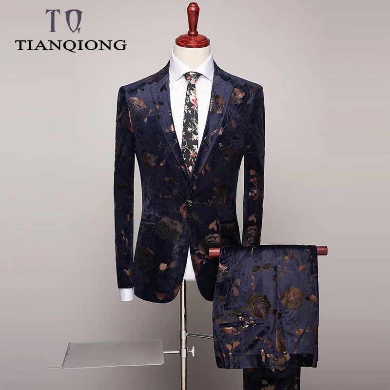 TIAN QIONG Wedding Tuxedo Suits for Men 2 Piece Slim Fit Mens Printed Suit Brand Prom Suit Stage Latest Coat Pant Designs S-4xl
TIAN QIONG Wedding Tuxedo Suits for Men 2 Piece Slim Fit Mens Printed Suit Brand Prom Suit Stage Latest Coat Pant Designs S-4xl