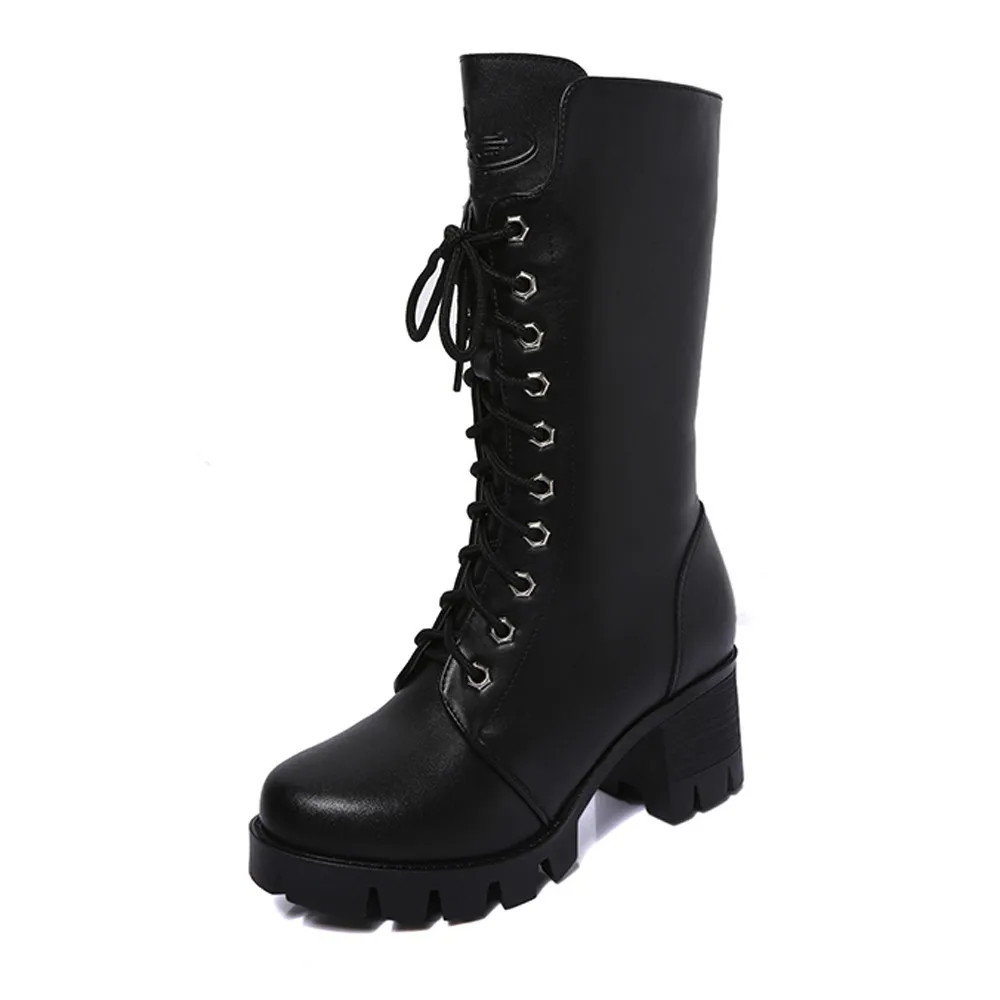 2019 New Buckle Winter Motorcycle Boots Women British Style mid-calf Boots Gothic Punk square Heel solid Boot Women Shoes
2019 New Buckle Winter Motorcycle Boots Women British Style mid-calf Boots Gothic Punk square Heel solid Boot Women Shoes