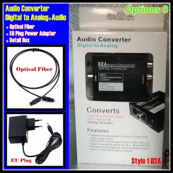 Digital Optical Coaxial Toslink Signal to Analog Audio Converter Adapter RCA L/R with 3.5mm Jack output Eu&US Plug Power Adapter
Digital Optical Coaxial Toslink Signal to Analog Audio Converter Adapter RCA L/R with 3.5mm Jack output Eu&US Plug Power Adapter