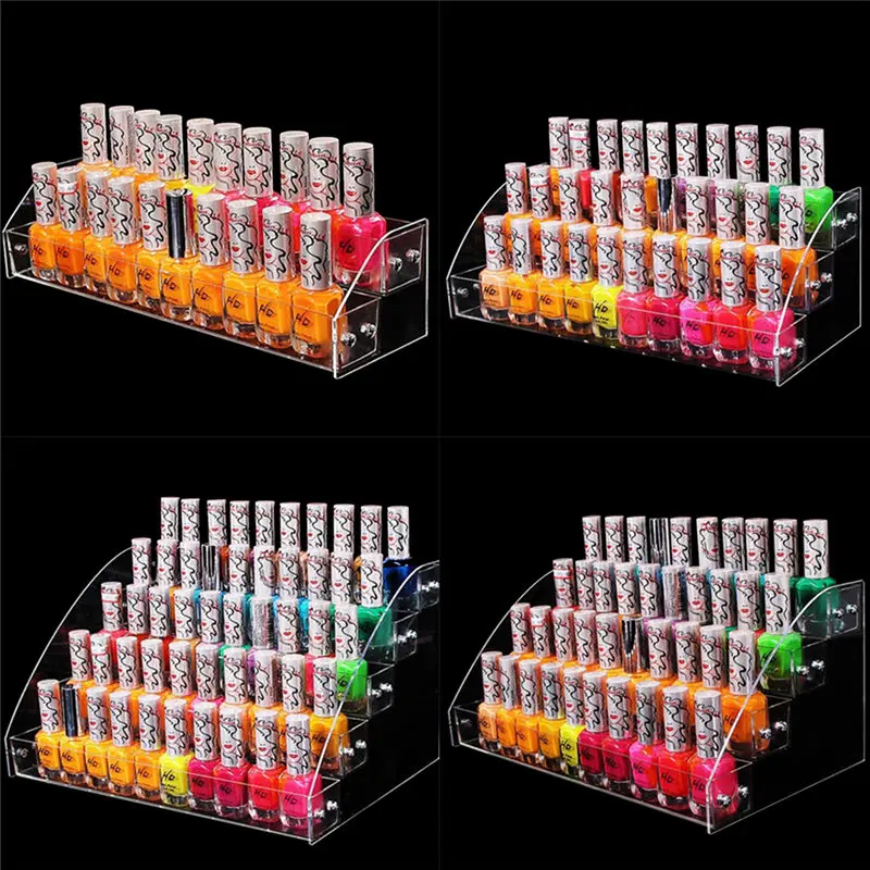 Multi-layer Transparent Acrylic Display Stand Useful Organizer Storage Rack Nail Polish Cosmetic Stand Holder Manicure Tool
Multi-layer Transparent Acrylic Display Stand Useful Organizer Storage Rack Nail Polish Cosmetic Stand Holder Manicure Tool