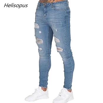 Helisopus Ripped Skinny Jeans Men Slim Fit Denim Pants For Men Distressed Streetwear Hip Hop Holes Classic Jeans
Helisopus Ripped Skinny Jeans Men Slim Fit Denim Pants For Men Distressed Streetwear Hip Hop Holes Classic Jeans