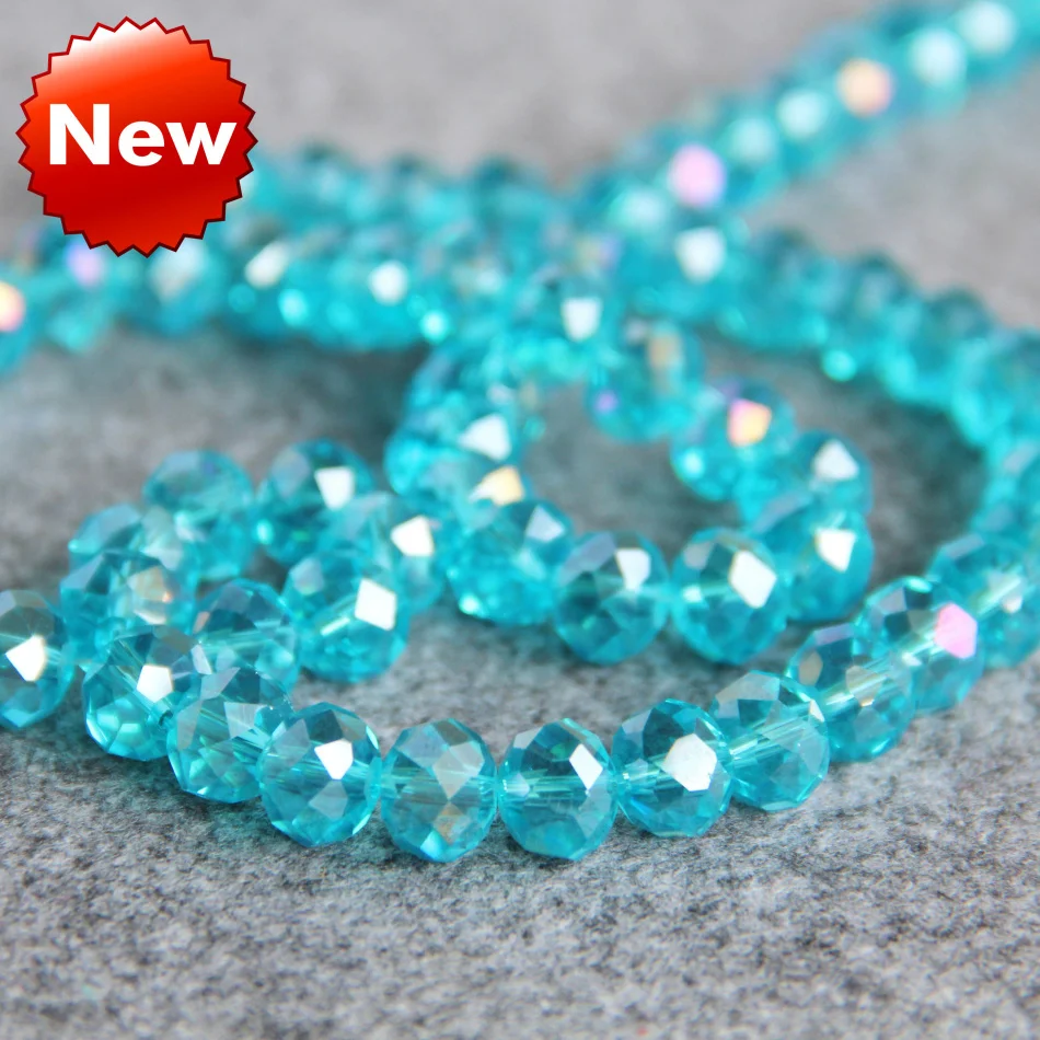 Manual Accessories 8x10mm Faceted Sky Blue AB+ Colorful Glass Crystal Beads Loose 70Pcs DIY Girl Gift Jewelry Making Wholesale
Manual Accessories 8x10mm Faceted Sky Blue AB+ Colorful Glass Crystal Beads Loose 70Pcs DIY Girl Gift Jewelry Making Wholesale
