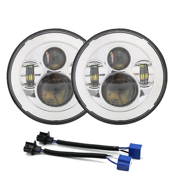 40W 7" LED Projector Headlight With Halo Angel eye Headlamp For JEEP Wrangler Lada 4x4 urban Niva Land Rover 90/110 Defender
40W 7" LED Projector Headlight With Halo Angel eye Headlamp For JEEP Wrangler Lada 4x4 urban Niva Land Rover 90/110 Defender