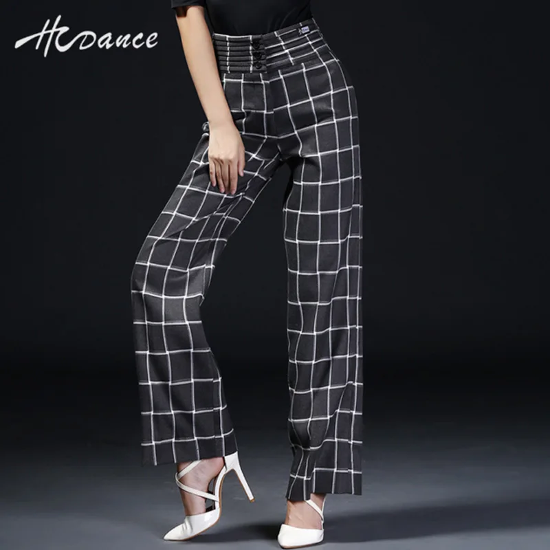 Hcdance Latin dance trousers women dance clothes bottoms pleated high waist A237 
Hcdance Latin dance trousers women dance clothes bottoms pleated high waist A237