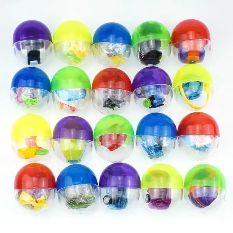 Фото 10pcs/5pcs Kids Gift Transparent Plastic Surprise Ball Capsules Toy With Inside Different Figure For Vending Machine | Игрушки и хобби
