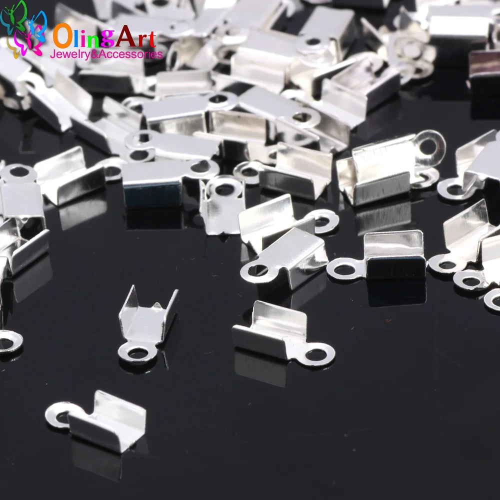 OlingArt 200pcs/lot 3MM Plating silver plated Metal Cord End Caps DIY leather cords Necklace/Bracelet Essential Jewelry
OlingArt 200pcs/lot 3MM Plating silver plated Metal Cord End Caps DIY leather cords Necklace/Bracelet Essential Jewelry