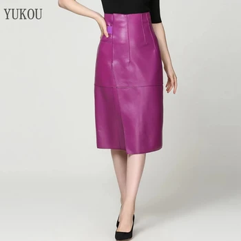 Women Skirt Sheepskin Genuine Leather Long 2019 Fashion Female Sexy Design A Real Slim Hip Belt Skirt Violet
Women Skirt Sheepskin Genuine Leather Long 2019 Fashion Female Sexy Design A Real Slim Hip Belt Skirt Violet