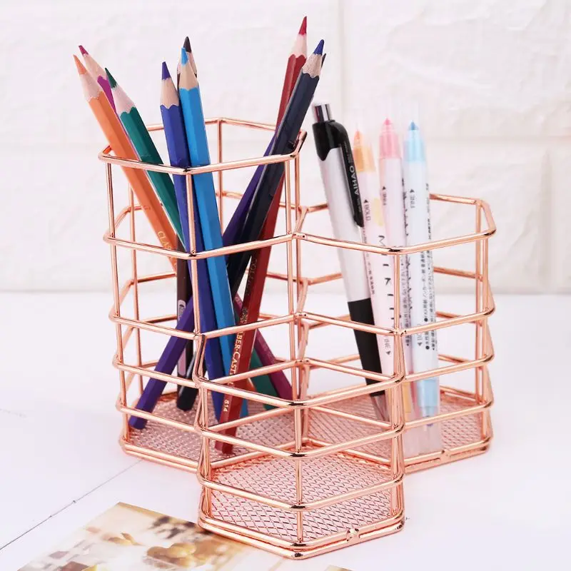 Nordic Style Makeup Storage Box Hexagon Case Brush Pen Pencil Holder Desk Organizer Iron Storage Container
Nordic Style Makeup Storage Box Hexagon Case Brush Pen Pencil Holder Desk Organizer Iron Storage Container