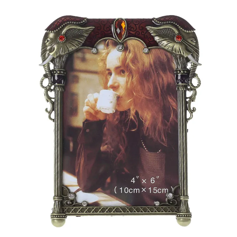 European Style Metal Photo Frame, Picture Frames with Stones, MPF069, 6 Inch
European Style Metal Photo Frame, Picture Frames with Stones, MPF069, 6 Inch