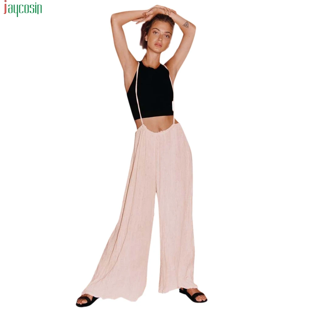 JAYCOSIN Women's pants Loose Jumpsuit Retro Casual Solid Color Wide Leg Pants female Strap Jumpsuit streetwear trousers pants
JAYCOSIN Women's pants Loose Jumpsuit Retro Casual Solid Color Wide Leg Pants female Strap Jumpsuit streetwear trousers pants